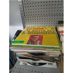 Stack of record albums