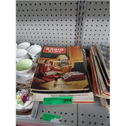 Stack of vintage magazines