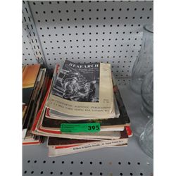 Stack of vintage magazines