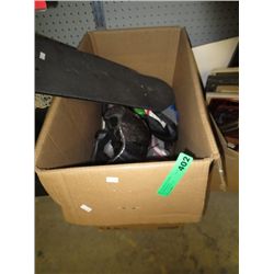 Box of sporting gear
