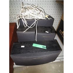Set of five Pioneer speakers
