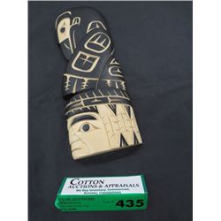 Native carving of a raven, by Krawchuk