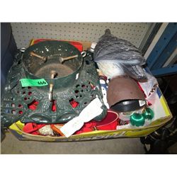 Box of Christmas ornaments/decorations