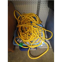 Trays of extension cords & fittings