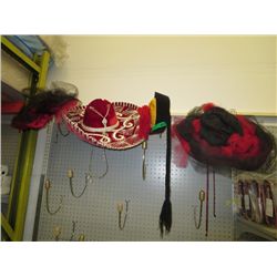 Four costume hats