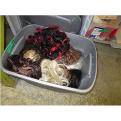 Tote of wigs
