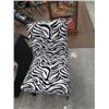 Image 1 : Zebra pattern upholstered chair, new