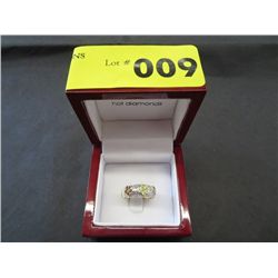 Multi-stone sterling silver ring