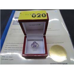 Amethyst & diamond cocktail ring