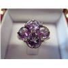 Image 2 : Amethyst & diamond cocktail ring