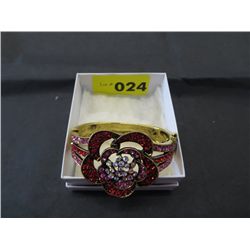 Ladies hand set rhinestone crystal bangle