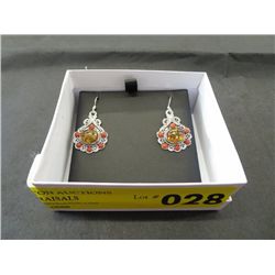 Brand new Baltic amber earrings in sterling silver
