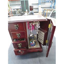 Jewelry box filled with estate jewelry