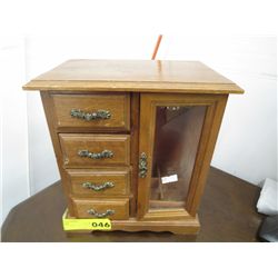 Dresser top jewel box with drawers box