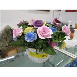 Bone china floral bouquet