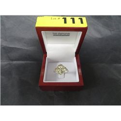 Diamond & Citrine ring