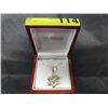 Image 1 : Citrine pendant, flower motif
