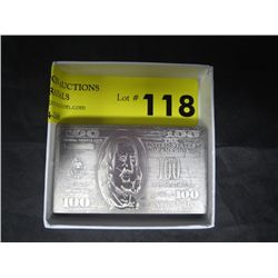 US Mint 0.999 solid Titanium bar, 4.0 oz