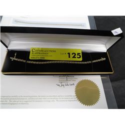 Diamond Tennis bracelet, 14 KT yellow gold