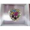 Image 2 : .925 silver estate multi-gemstone ring