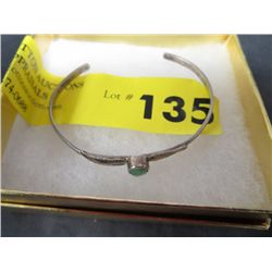 Vintage sterling silver turquoise bangle