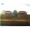 Image 2 : Vintage sterling silver turquoise bangle