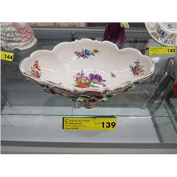German footed china dish