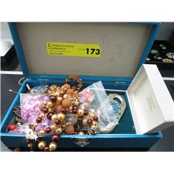 Box with costume jewelry