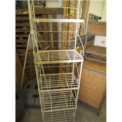 Metal decorative shelf rack