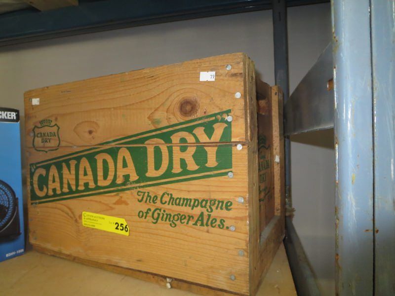 Vintage Canada dry wooden crate