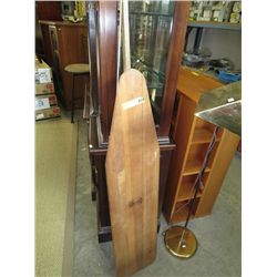 Vintage wooden fold-out ironing board