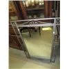 Image 1 : Metal framed mirror 2' x 3' framed