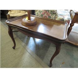 Vintage burl walnut table 26" x 17" x 18"