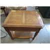Image 1 : Wooden end table with drawer