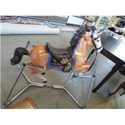 Vintage spring rocker horse
