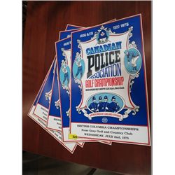 Five vintage 1970's golf posters