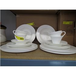 20 piece white dinner set - NEW