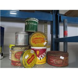 15 Tobacco tins - some vintage
