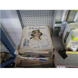 Box of vintage sheet music