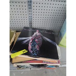 Stack of record albums
