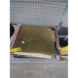 Stack of record albums