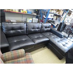 Sectional couch with a chaise lounge