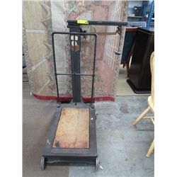 Antique Fairbanks rolling platform scale