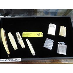 Vintage knives and lighters