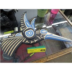 Native carved hummingbird 17" long 10" tall