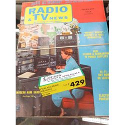 Five 1950's and 60's Radio & TV News magazines