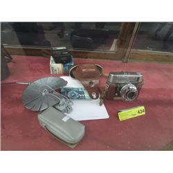 Vintage West German automatic camera and case