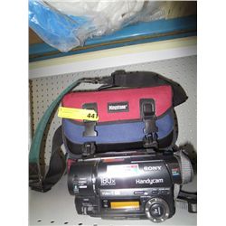 Sony handy cam and case