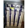 Image 1 : Eight 8" silver coloured towel bars