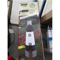 Solar lighthouse 30" tall - rotates